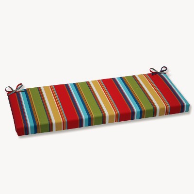 Westport Outdoor Bench Cushion - Pillow Perfect: Weather-Resistant, Fade-Resistant with Zipper Closure