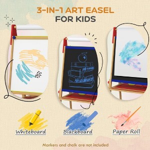 Acoinel Double Sided Art Easel with Storage Bins for Kids - 1 of 4