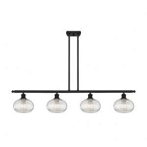 Ithaca - 4 Light Stem Hung Island In Industrial Style-8.75 Inches Tall and 48 Inches Wide - 1 of 1