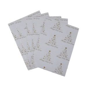 Unique Bargains Gift Wrap Paper Glossy Coated Paper 27.56" x 19.69" 5Pcs - 1 of 4