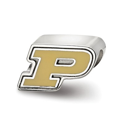Black Bow Jewelry Sterling Silver Purdue Boilermakers NCAA Bead Charm