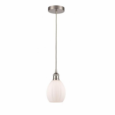 Eaton - 1 Light Cord Hung Mini Pendant In Industrial Style-10.75 Inches Tall and 5.5 Inches Wide