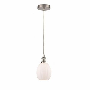 Eaton - 1 Light Cord Hung Mini Pendant In Industrial Style-10.75 Inches Tall and 5.5 Inches Wide - 1 of 1