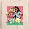 Women's - Barbie - Easter Lightweight French Terry Wide Neck Long Sleeve Shirt - 2 of 4