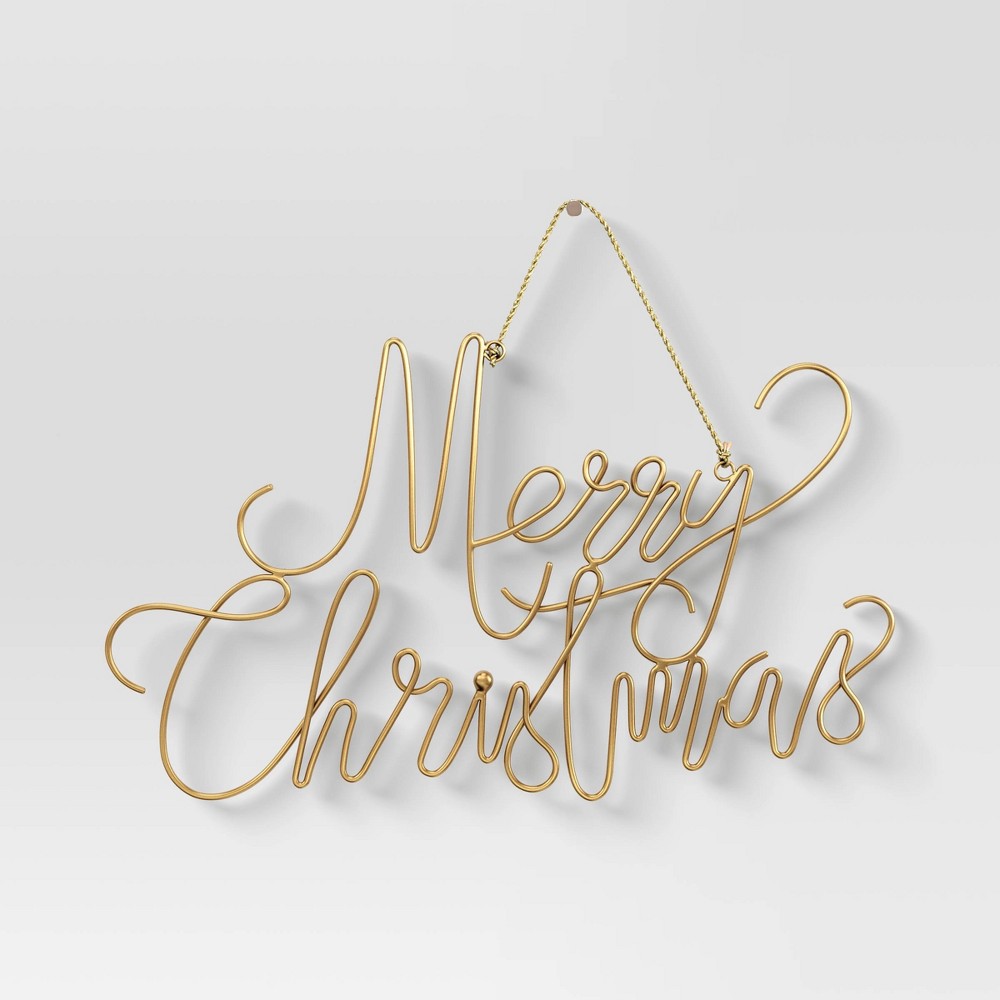 Merry Christmas Metal Wire Wall Dcor - Wondershop