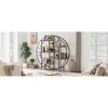 DOMETOUR Round 5-Tier Metal Plant Stand Display Shelf for Indoor Living Room Terrace Balcony Garden, Bookshelf Display Rack - 4 of 4