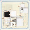 APRILSOUL Kids Table and Chair Set, 3 in 1 Kids Art Table and Chair Set with Storage Shelves for 3-8 Years, White - 3 of 4