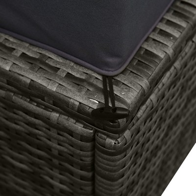 Mixed Gray All-Weather PE Rattan 6-Piece Outdoor Sofa Set