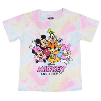 Disney Kids' Mickey Mouse Mouse and Friends Portrait Graphic Tie-Dye T-Shirt