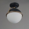 Maxim Lighting Duke 1 - Light Semi-Flush Mount in  Black/Weathered Brass - 3 of 3