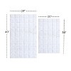 Knightsbridge Stylish And Comfortable Traditional Orbit Design 2 PC Cotton Bath Rug Set 20"x30" & 24"x40" Stone - 3 of 4