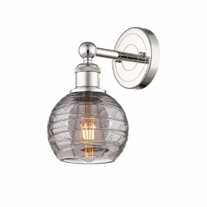 Athens Deco Swirl - 1 Light Wall Sconce In Industrial Style-10.5 Inches Tall and 6 Inches Wide - 1 of 1