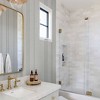 Tempaper & Co. 56 sq ft Anatolia Stripe Textured Peel and Stick Wallpaper by Pure Salt Dark Gray - 3 of 4
