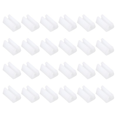 Unique Bargains Plastic Non-Slip Silent Rectangle Floor Chair Leg Cover 48 Pcs