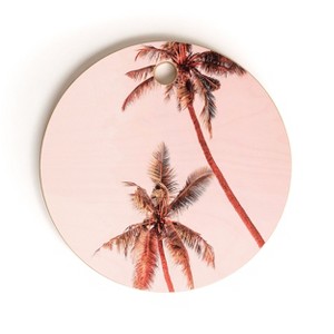 Gale Switzer Sunset Palm Trees Round Cutting Board, 11.5" x 11.5" - Deny Designs - 1 of 3