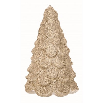 Transpac Glass White Christmas Glitter Trees