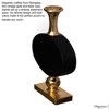 Uniquewise Gold and Black Fiberglass Floor Vase - Enhances Home Decor with Farmhouse Charm-Perfect as a Statement Piece for Living Room Centerpiece - 4 of 4