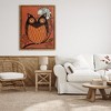 Stupell Industries Round Owl Autumn Botanical Border Canvas Wall Art - 2 of 4