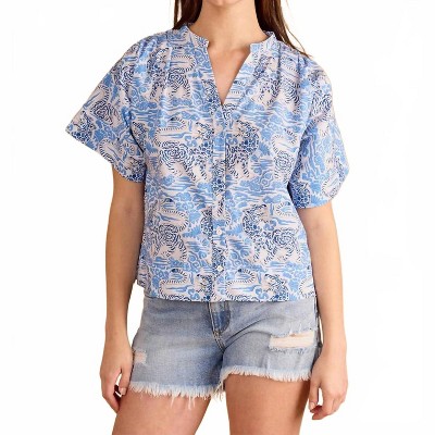 Women's Tigris Elena V-neck Top - Double A
