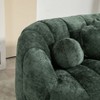 VASIP COOLMORE Chenille Bean Bag Sofa Chair - High Back Plush Lounger, Durable Indoor/Outdoor Accent Furniture, Emerald Green Floor Couch - 2 of 4