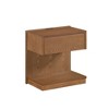 Anybear 1pc End Table with Drawer Open Platform Storage USB Port - 2 of 4