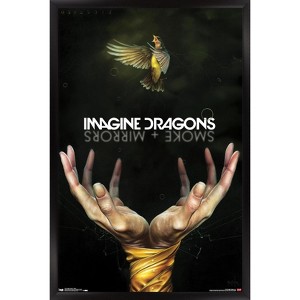 Trends International Imagine Dragons - Smoke Framed Wall Poster Prints - 1 of 4