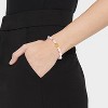 Little Words Project Heart Stacker Beaded Bracelet - Light Rose Quartz - 2 of 4
