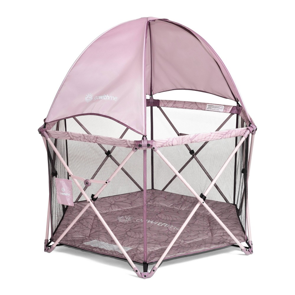 Baby Delight Go With Me Deluxe Eclipse Portable Playard with Canopy and Pad - Canyon Rose -  90111541