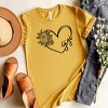 Simply Sage Market Gigi Heart Outline Short Sleeve Tee - 2 of 4