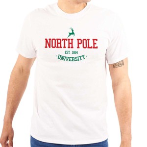 Christmas North Pole University Graphic T Shirt Men or Women Brisco Brands - 1 of 4