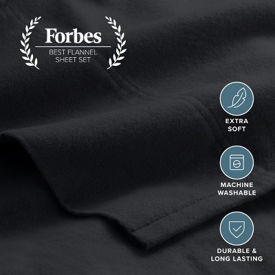 100% Cotton Flannel Sheet Set by Bare Home