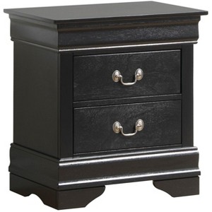 NicBex Nightstand with 2 Drawers Wooden Small Bedside Table with Metal Handles for Bedroom,Living Room - 1 of 4