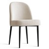 Upholstered Dining Chairs Set of 2, Linen Kitchen Chairs with Metal Legs, Modern Armless Side Chairs for Dining Room - Panipeachy - 4 of 4