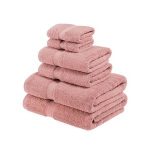 Luxury Cotton Heavyweight Ultra-Plush 6 Piece Towel Set by Blue Nile Mills - 1 of 4