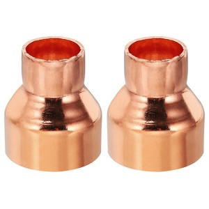 Unique Bargains Sweat Solder Connection Copper Reducing Coupling Pressure Plumb Fittings - 1 of 4