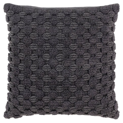 Solid Charcoal Gray Accent Pillows