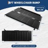 Portable Wheelchair Ramp, 4FT No-sew Non-Slip Aluminum Wheelchair Ramp, Folding Portable Wheelchair Ramps for Home, Weight Capacity Up to 800LBS - 2 of 4