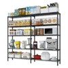 Karl Home 5-Tier Steel Height -Adjustable Storage Rack Heavy Duty Shelving Unit - 4 of 4