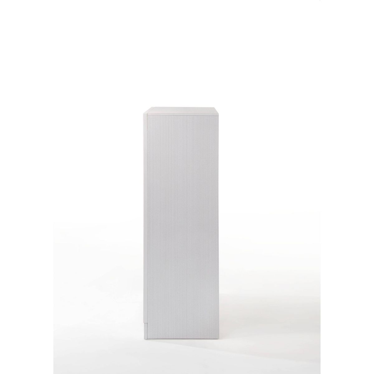 Acme Furniture 34" Naima Chest White: 5-Drawer Wood Vertical Dresser, Metal Glides, No Assembly Required - thumbnail 5