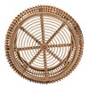 Baxton Studio Aliane Antique Rattan Coffee Table Natural Brown: No Assembly, Form Base Design, 30" Diameter - 4 of 4