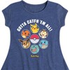 Girls' - Pokémon - Gotta Catch Em All Starter Pokémon Fit & Flair Cap Sleeve Dress - 2 of 3