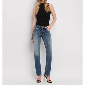 Women's MID RISE STRAIGHT JEANS - LOVERVET - 1 of 4