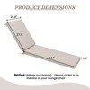 Pellebant 70in Patio Outdoor Chaise Lounge Cushion - 2 of 4