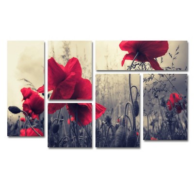 6pc Red For Love By Philippe Saintelaudy - Trademark Fine Art : Target