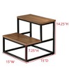 Kings Brand Furniture Axel Step Stool – Wood and Metal, 2-Step Compact Utility Ladder for Kitchen, Closet, Living Room, Home Use - 3 of 3