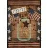 Briarwood Lane Liberty Patriotic House Flag Primitive 4th of July USA 28" x 40" - image 3 of 4