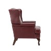 Set of 2 Helmuth Wooden Upholstery Genuine  Leather Armchair for livingroom | KARAT HOME - 3 of 4