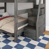 Modern Farmhouse Queen Over Queen Bunk Bed With Staircase - 4 of 4