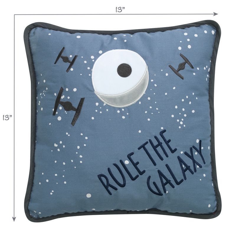 Lambs & Ivy Star Wars Signature Galaxy LED Light-Up Decorative Throw Pillow, 3 of 8