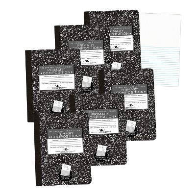 Roaring Spring Paper Products Marble Composition Book, Picture Story Ruled, Pack of 6